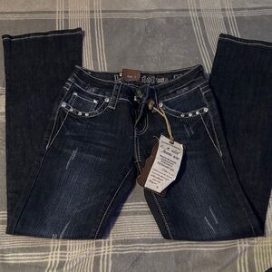 Juniors LA Idol jeans size 8 bootcut NWT